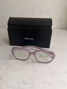 Prada Lilac Square Women's Optical Glasses